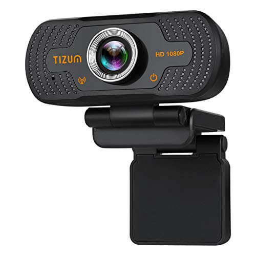 Tizum ZW81- Full HD 1080p Webcam, Widescreen Viewing Angle, Auto Light Correction, Noise-Reducing Mic, for Skype, FaceTime, Hangouts, Xbox, PC/Mac/Laptop/MacBook/Tablet