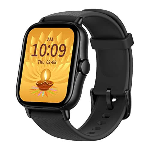 Amazfit GTS 2 (New Version) Smart Watch with Ultra HD AMOLED Display, Built-in Amazon Alexa, Built-in GPS, SpO2 & Stress Monitor, Bluetooth Phone Calls, 3GB Music Storage, 90 Sports Modes(Space Black)