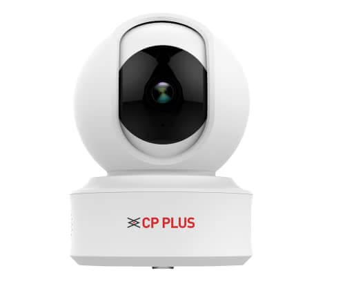 CP Plus 1080P Full HD Smart WiFi IP Camera | 360° with Pan & Tilt | Two Way Talk | Cloud Monitor | Motion Detect | Night Vision | Supports SD Card (Up to 128 GB) | Alexa & Ok Google | White - CP-E21A