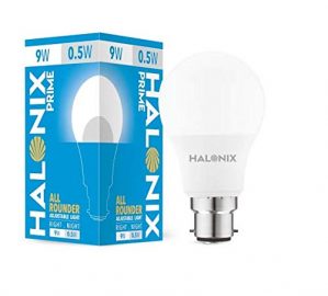 HALONIX 2 in 1 All Rounder 9W,0.5W B22 Led Bulb Cool White & Off White,Pack of 1, Multi Wattage with Adjustable led Light