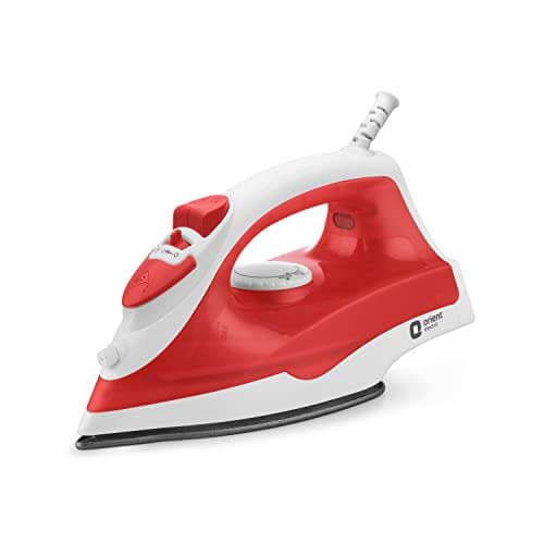 Orient Electric PBT Insulator Fabrifeel Steam Non-Stick Iron (1200W, 230ml Tank Capacity, Orange)