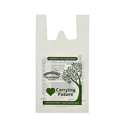Truegreen Compostable Biodegradable Carry Bags by Packaging Solutions (50, 13X16 Inches)