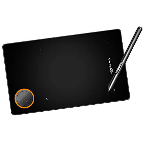 Amazon Basics Professional 5.1 X 3.5 inches Graphics Drawing Tablet 8192 Levels Digital Drawing Tablet with Pen Multifunctional Ultralight Graphic Tablet