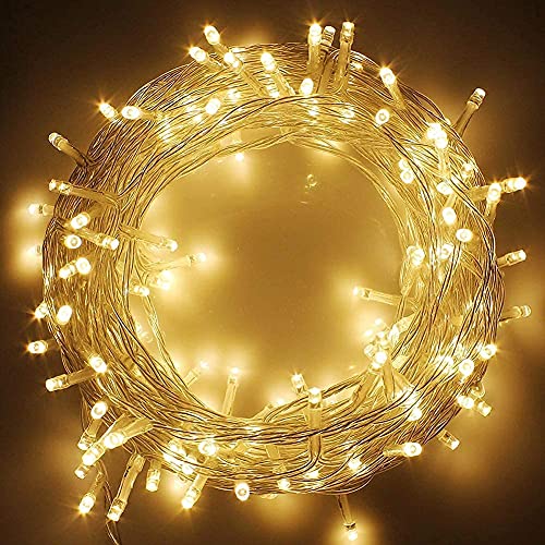 Lexton 40 Feet LED Decorative String Light | Warm White | Plug Sourced | For Indoor & Outdoor Decorations, Diwali, Christmas, Wedding, Party, Lawn