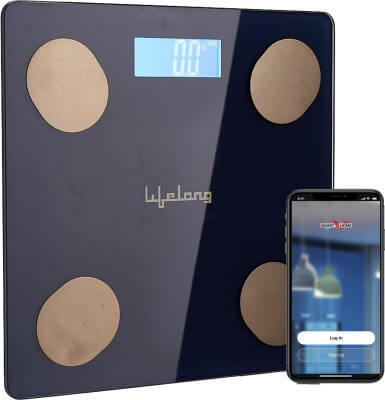 Lifelong LLWS36 Smart Weighing Scale for home use works with Smart Home App Weighing Scale(Blue)