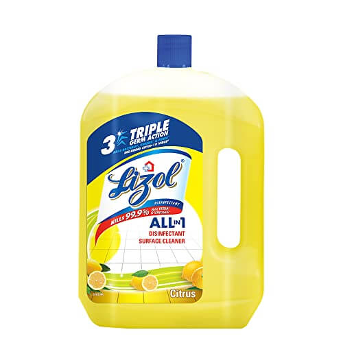 Lizol Disinfectant Surface & Floor Cleaner Liquid, Citrus - 2L