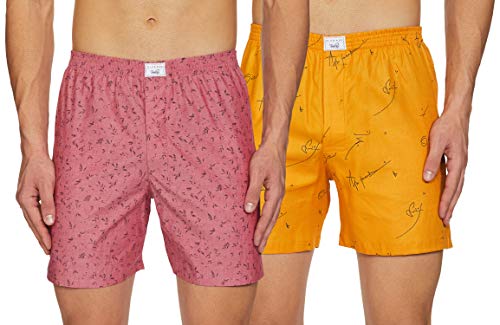 Diverse Men's Printed Slim Fit Cotton Boxer (Combo Pack of 2)(DCMBSCMSC09L35-432_Multicolor_S)