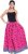 Decot Paradise Self Design Women’s Regular Pink Skirt