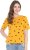 Gritstones Casual Half Sleeve Printed Women’s Yellow Top